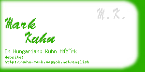 mark kuhn business card